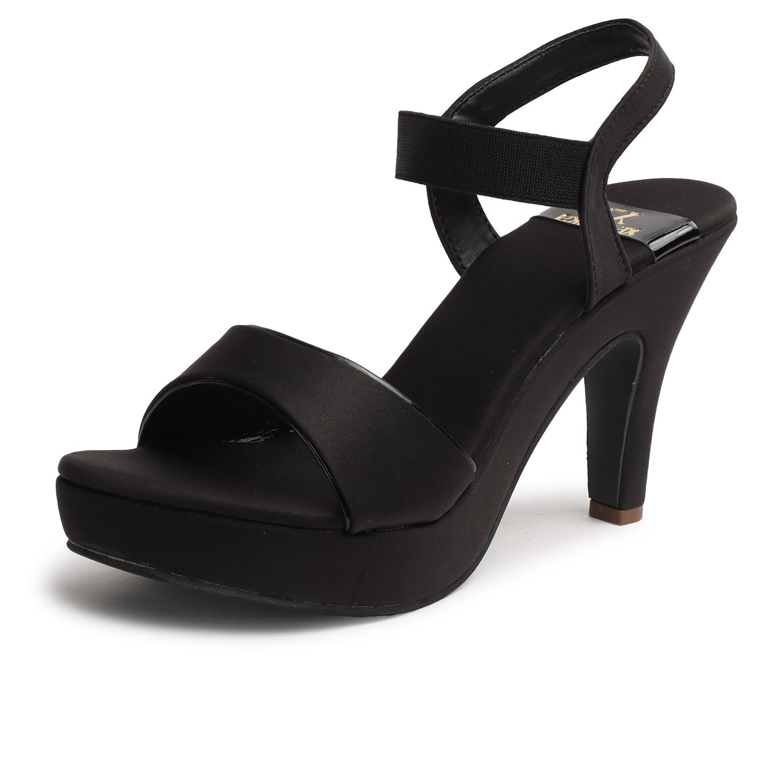 Ladies Sandals Heel Wali Sandal Black Colour Stylish Glamorous