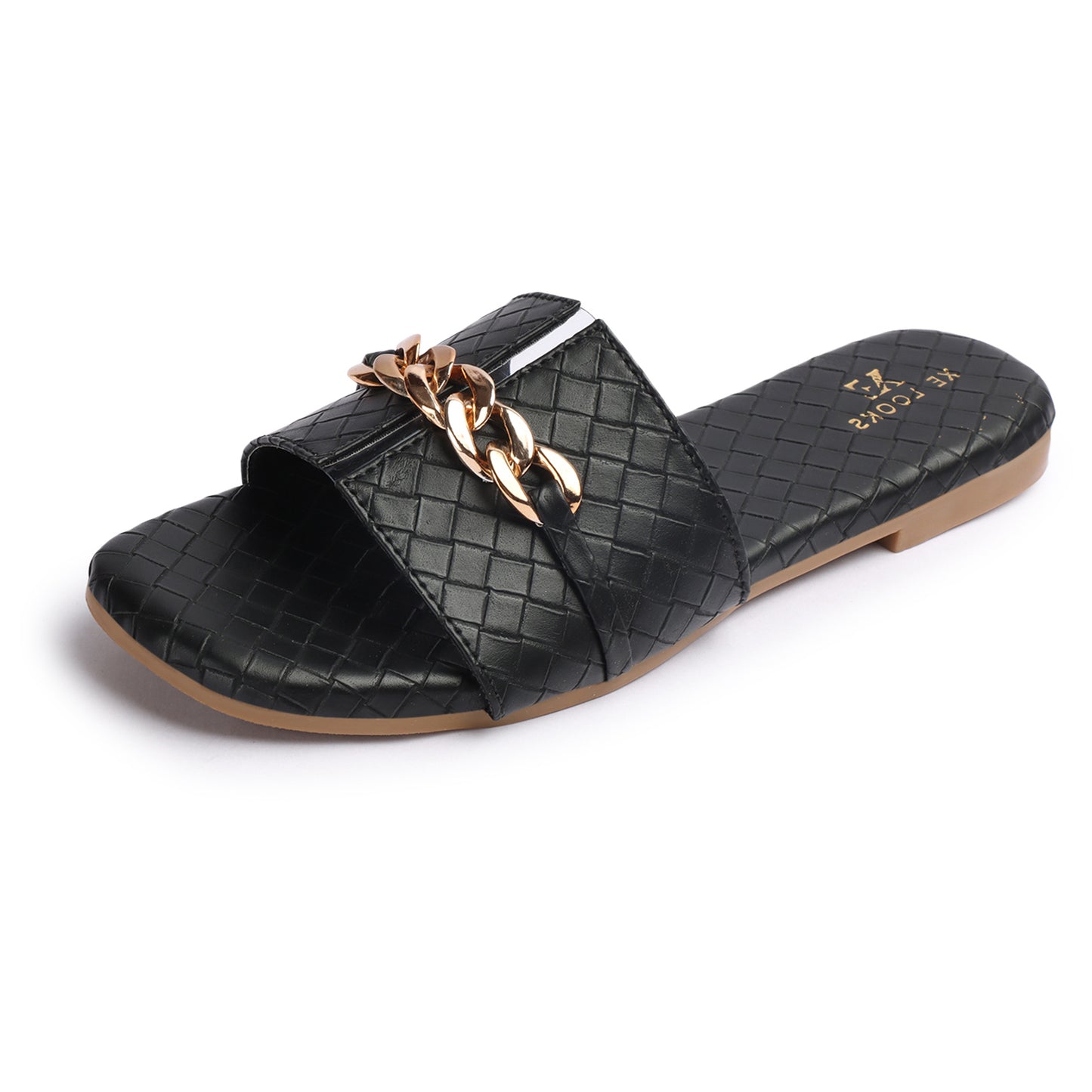 Buckle & Textured Soft Comfortable Casual Flats Slippers