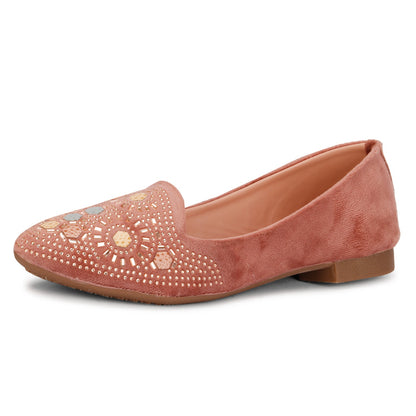 Poised & Elegant Siroski Design Ballerinas