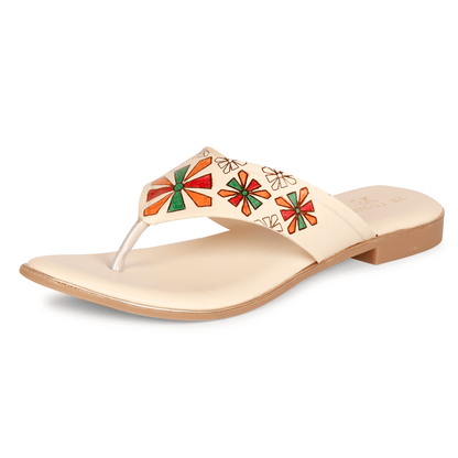 Alluring & Modern Batik Print Comfortable Flat Slippers