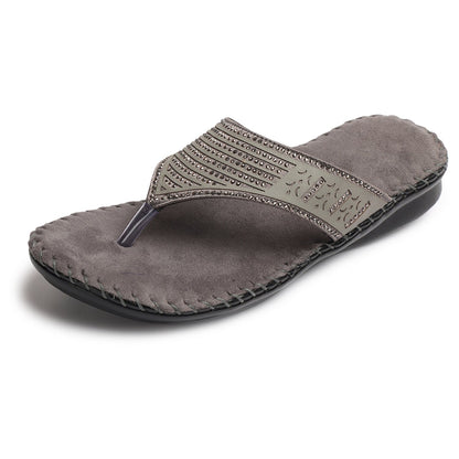 Graceful & Chic Siroski Design Comfortable Flat Doctor Slippers