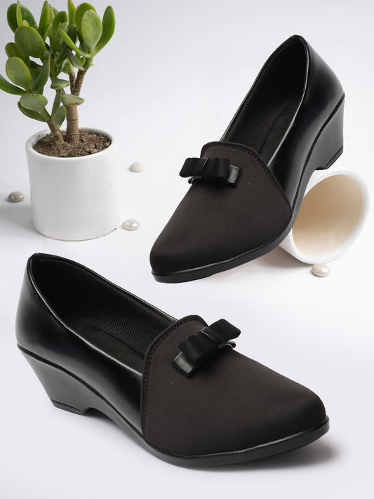 Graceful & Alluring Bow Design Comfortable Ballerinas