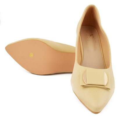 Classy & Eye-Catching Pencil Heel Ballerinas With Stylish Buckle