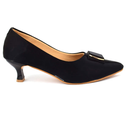 Classy & Eye-Catching Pencil Heel Ballerinas With Stylish Buckle