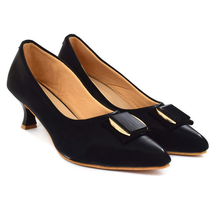 Classy & Eye-Catching Pencil Heel Ballerinas With Stylish Buckle