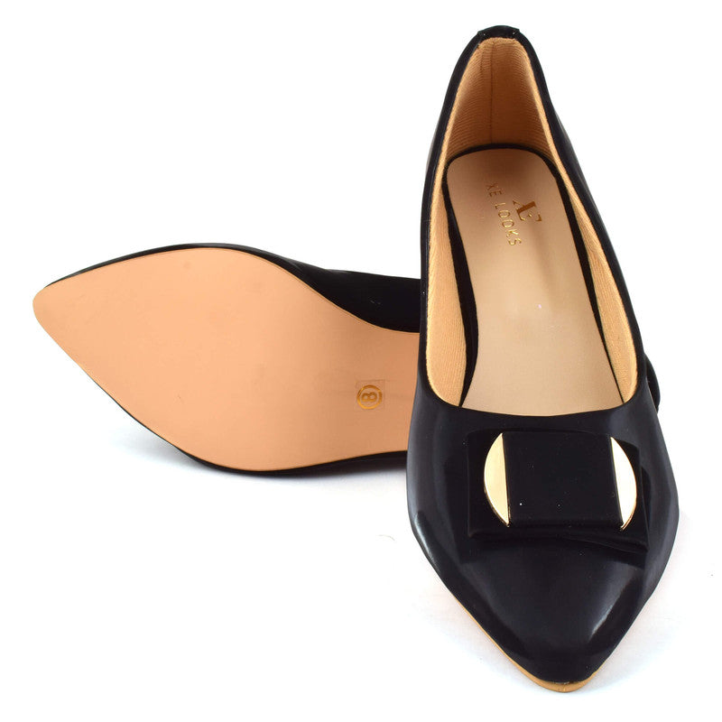 Classy & Eye-Catching Pencil Heel Ballerinas With Stylish Buckle