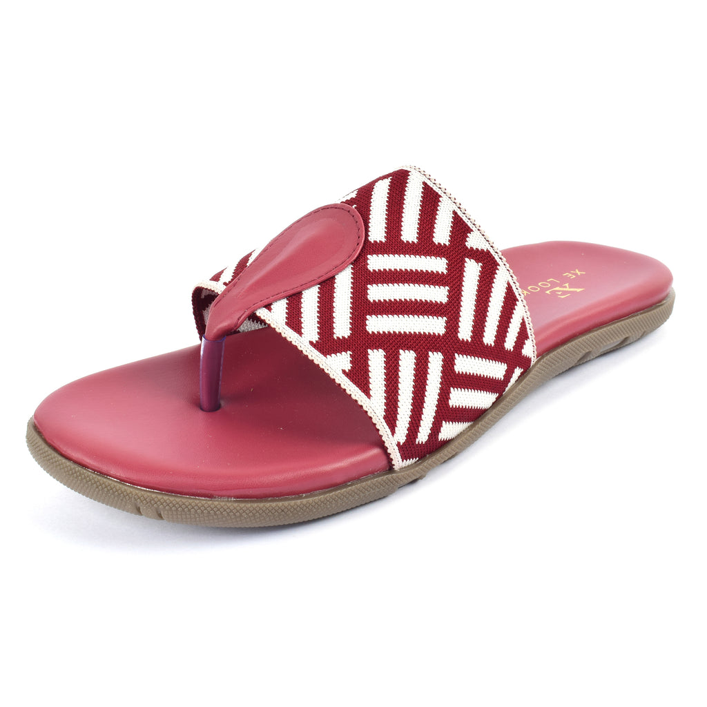 Stylish Pattern Design Soft & Comfortable Arba Flat Slippers