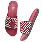 Stylish Pattern Design Soft & Comfortable Arba Flat Slippers