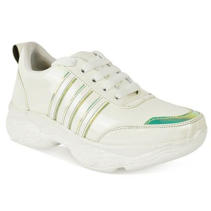 Shiny Design Chunky Sole Casual Sneakers