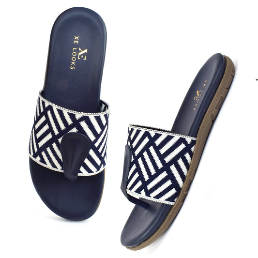 Stylish Pattern Design Soft & Comfortable Arba Flat Slippers