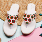 Elegant & Trendy Printed Fashionable Flat Slippers
