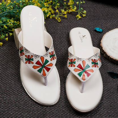 Alluring & Modern Batik Print Comfortable Flat Slippers