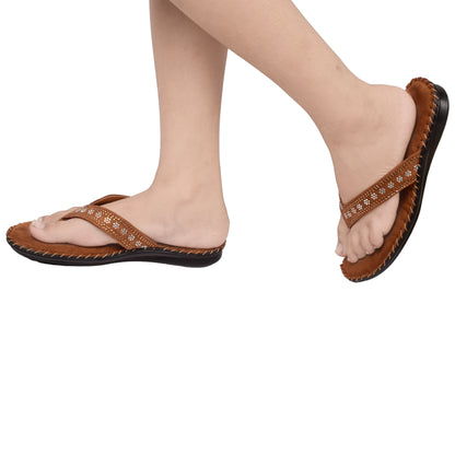 Graceful & Elegant Siroski Design Comfortable Doctor Slippers