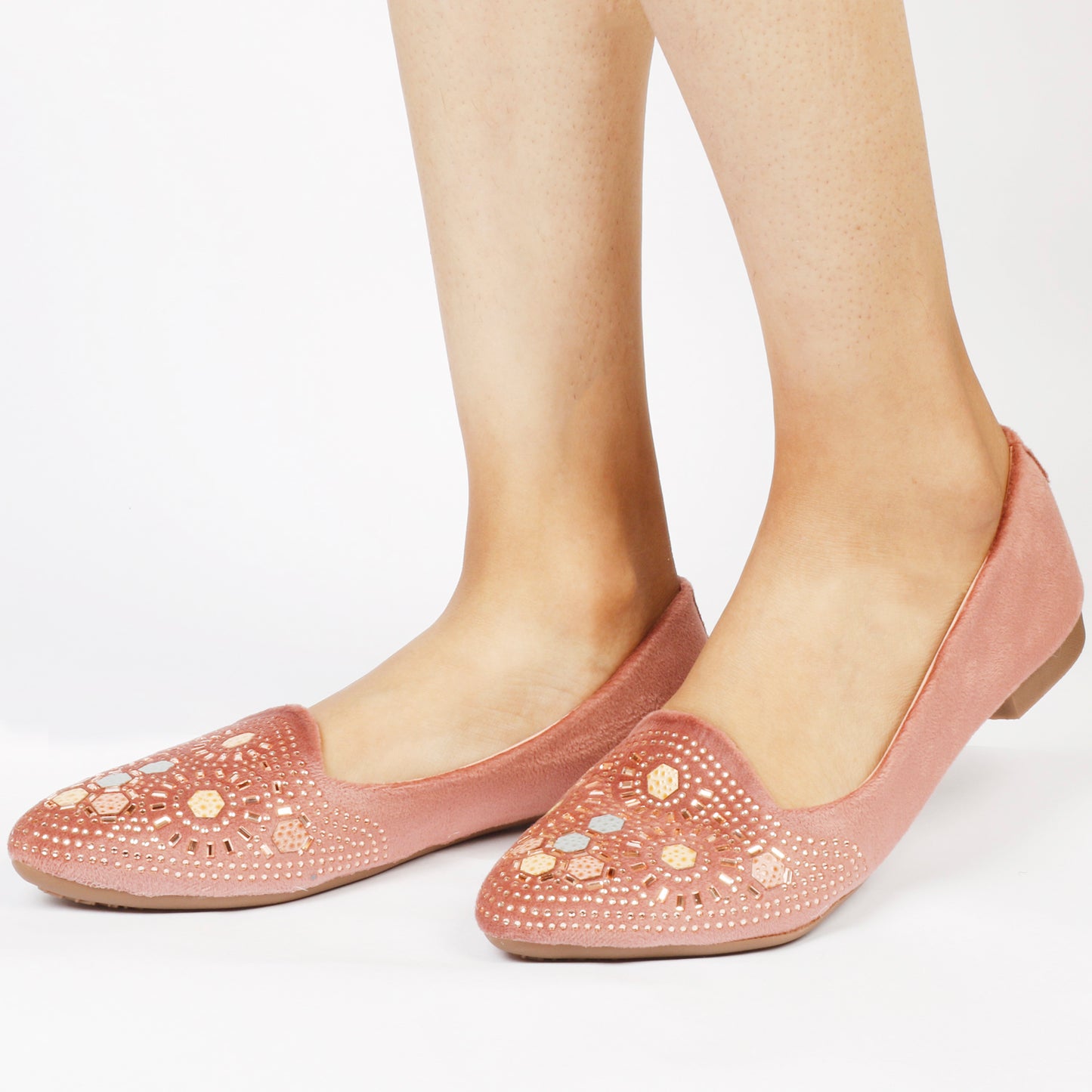 Poised & Elegant Siroski Design Ballerinas