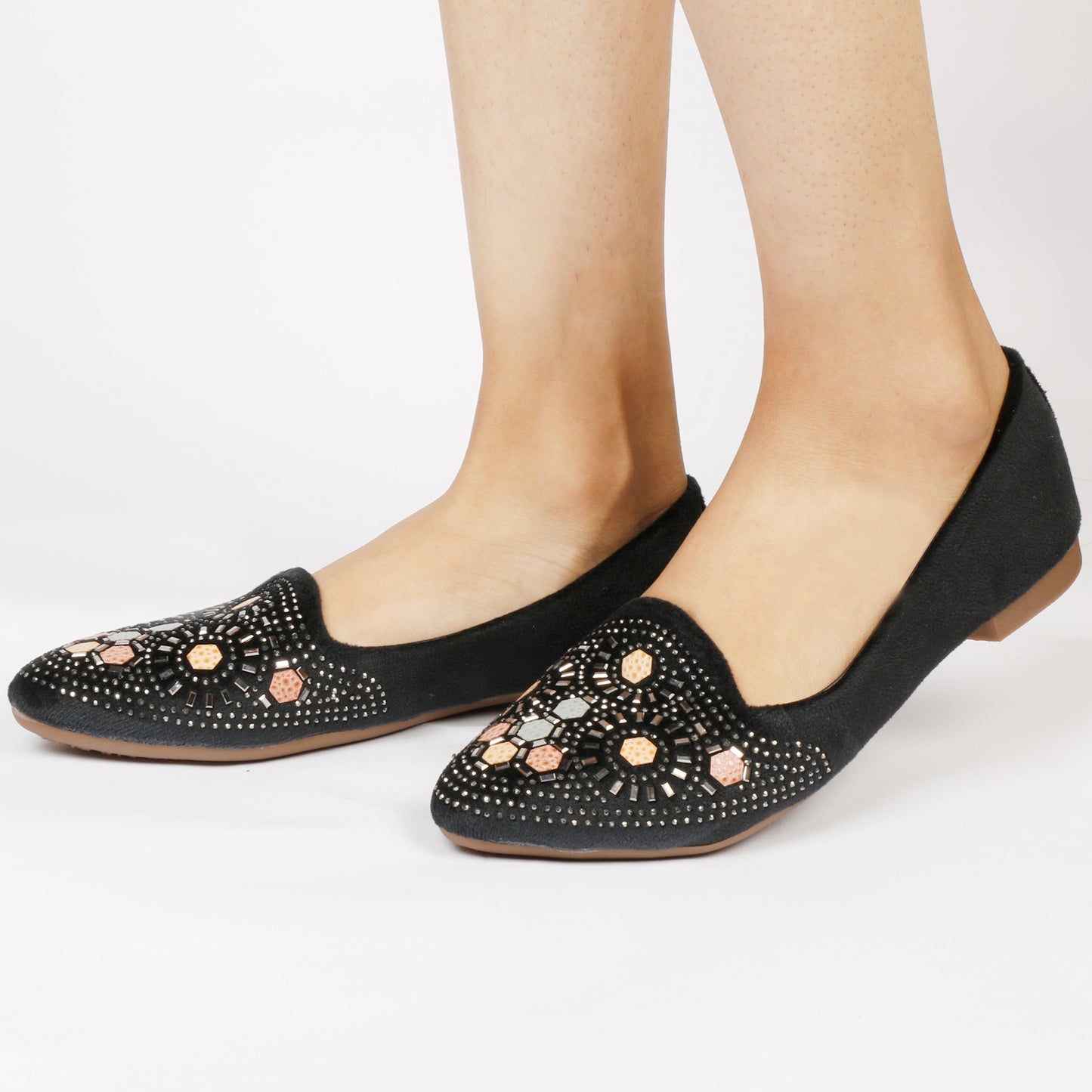 Poised & Elegant Siroski Design Ballerinas