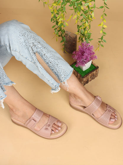 Graceful & Eye-Catching Comfortable Flat Slippers